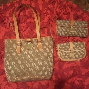 Dooney and Bourke purse with 2 wallets